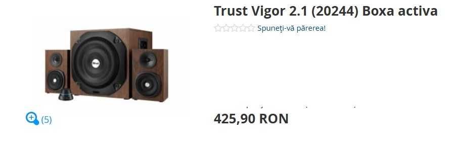 SISTEM AUDIO Trust Vigor 2.1 (20244) Boxa activa