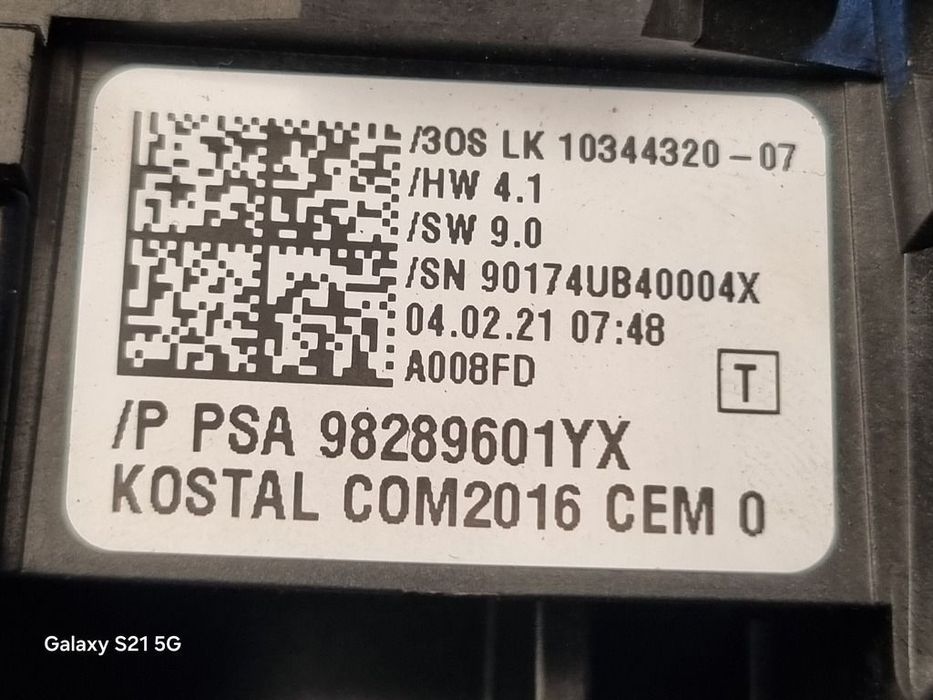 Spirala volan Opel Crossland Facelift 2020 - 2025 (1359) 98289601yx