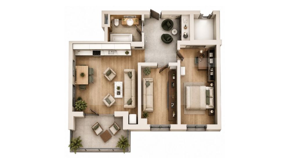 Apartament Nou Cu 3 Camere La Etaj Superior | 71,90 Mp | Targu Mures — fotografia 3