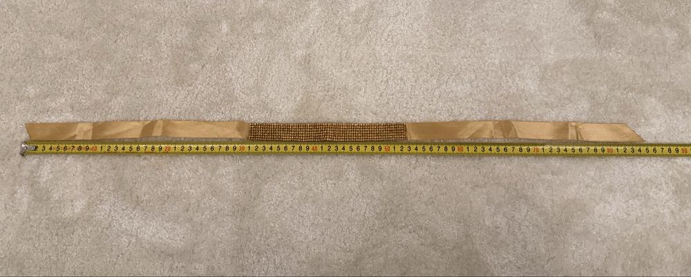 Choker auriu cu strasuri/ pietricele stralucitoare