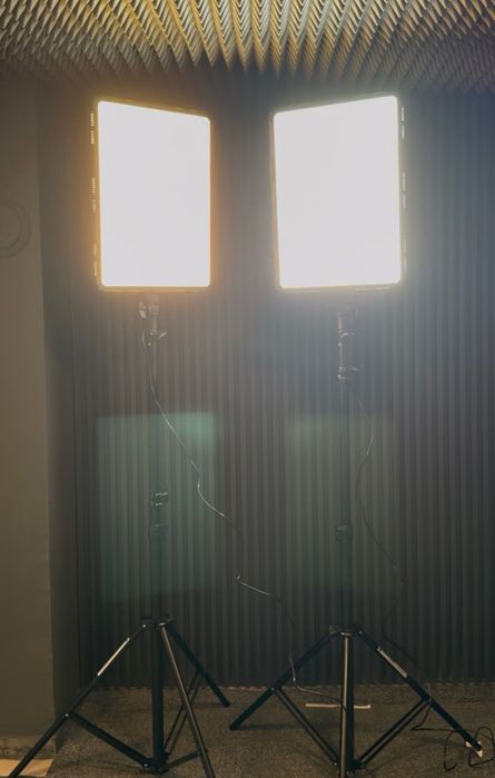 Студийно LED осветление NanLite Compac 100 + 100B Bi-Color със стативи