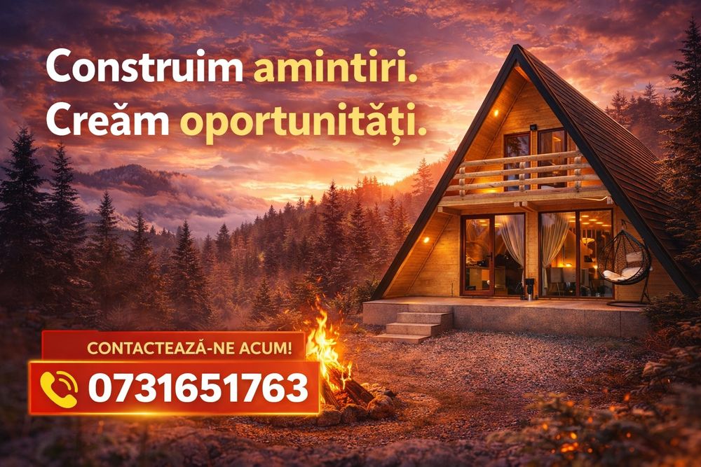 Vând cabane tip A-frame