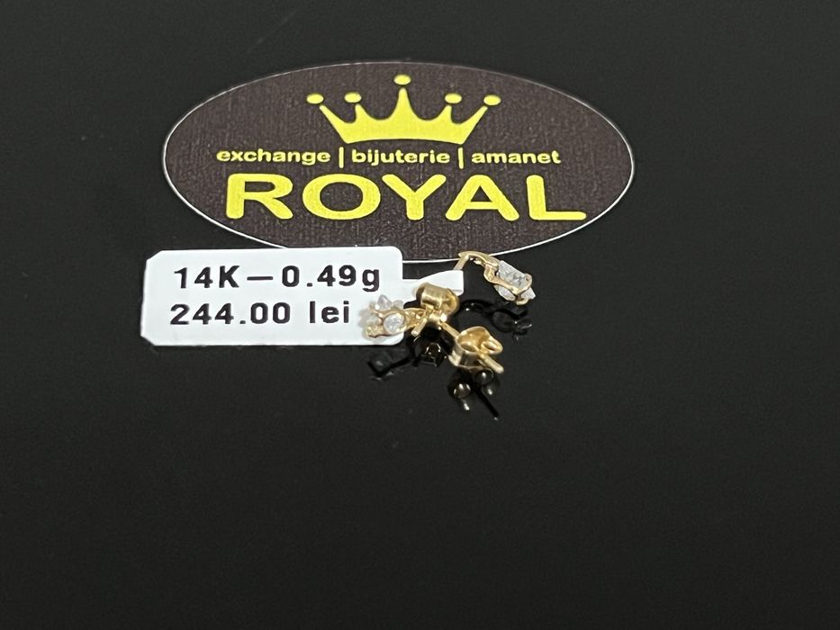 Bijuteria Royal CB : Cercei aur 14K 0,49 grame