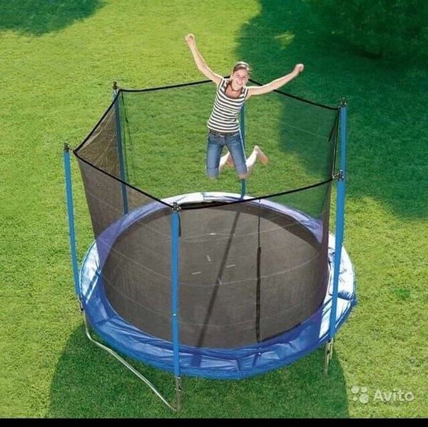 ОРИГИНАЛЬНЫЙ Каркасный батут диаметр 244  (8 фут) БЕСПЛАТНО Доставка и
