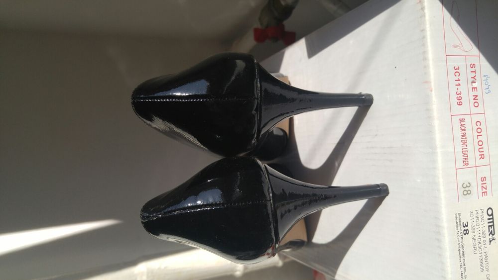 Pantofi damă, toc cui, epica, piele lacuita