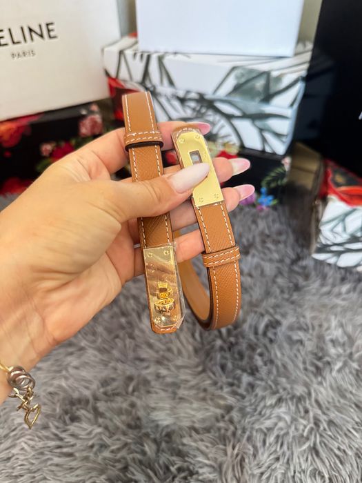 Колан естествена кожа с кутийка Kelly