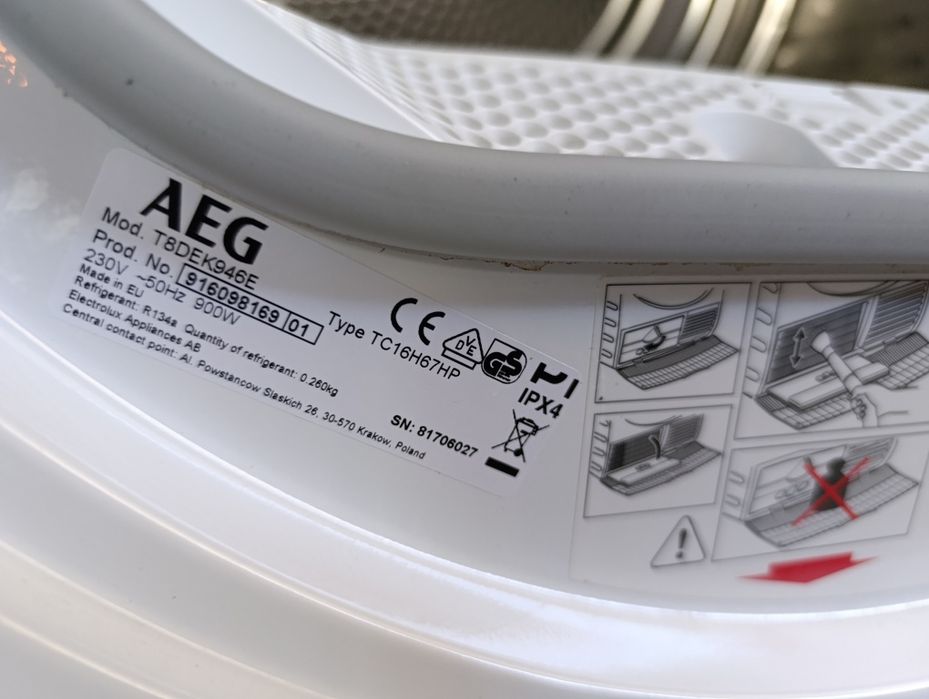 Сушилня AEG 8000 Термопомпа 9кг