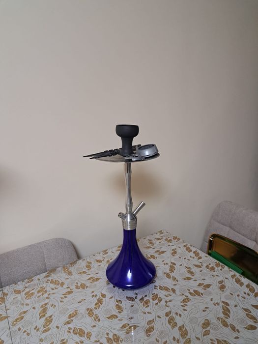 Narghilea inox cu toate accesoriile