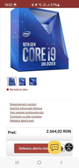 Unitate PC Gaming, i9 10900k, 16gb DDR4 , SSD 128gb