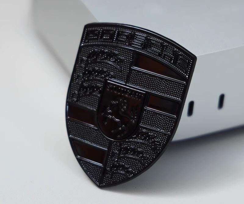 Emblema-Capota-Porsche-Panamera-Macan-Cayenne-Clasica-Neagra-Lucios