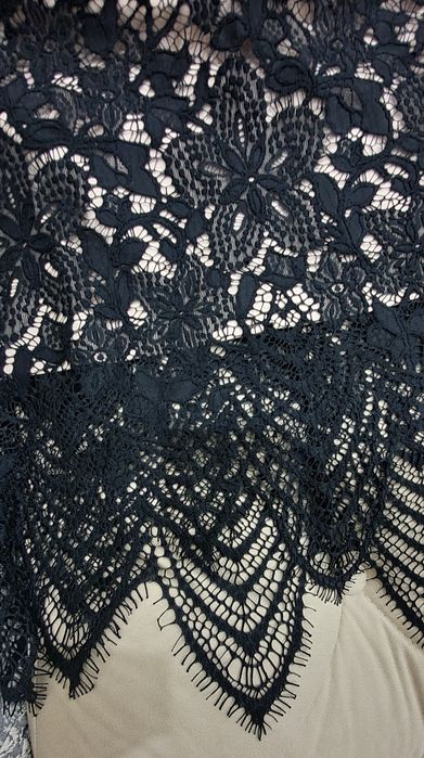 Ажурное,Вечернее,черное платье  46-48 размер