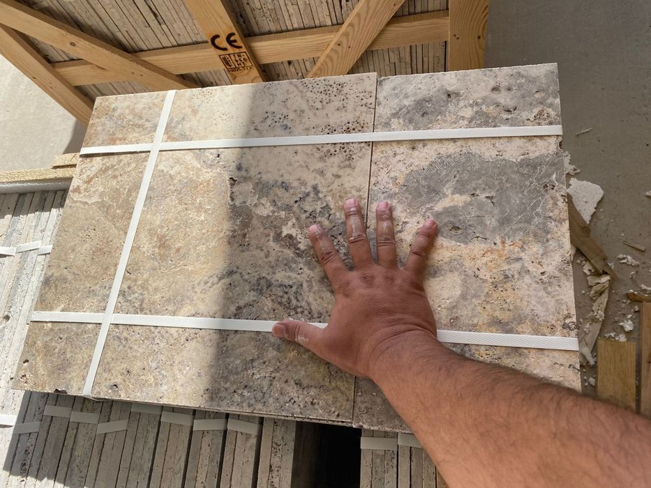 Травертин Силвър Френч Патерн сет - 49 лв.м2 с ДДС