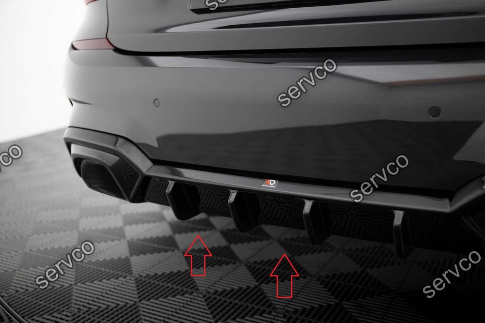 Prelungire difuzor bara spate compatibil cu Bmw Seria 3 M340i G20 G21 2018-2022 v23 - Maxton Design