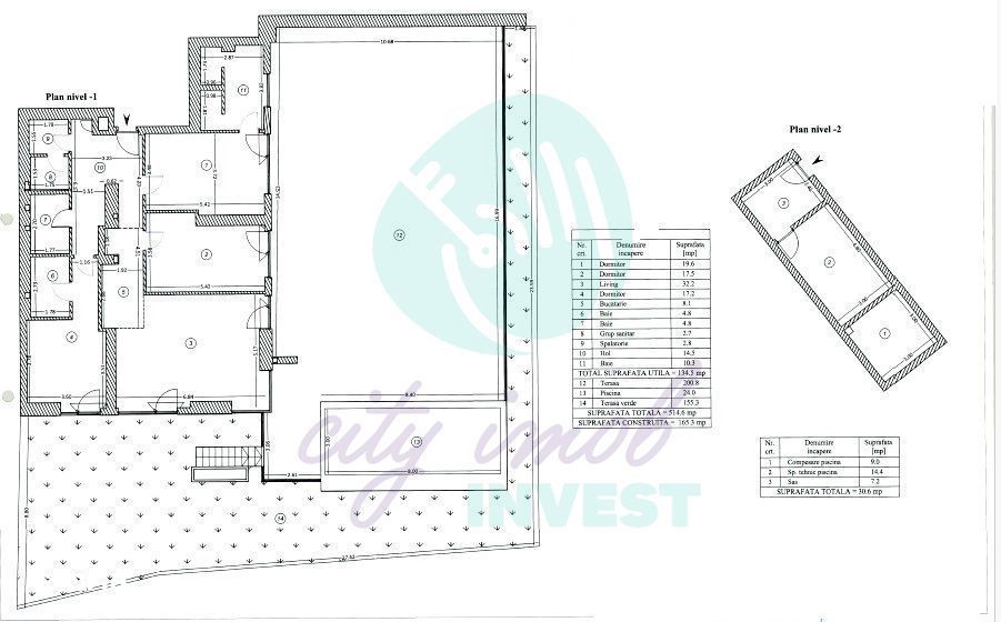 Apartament cu terasa de 350 mp si piscina privata — fotografia 3