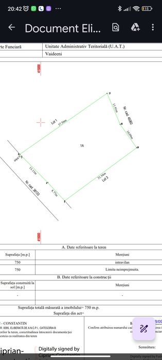 Teren munte Vaideeni  VL– 750 mp | Asfalt + Utilități!  Ideal  Pensi