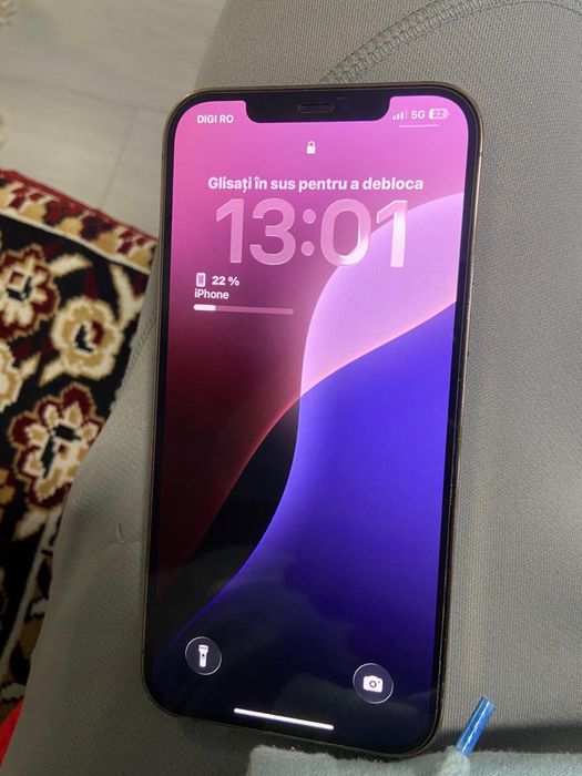 Vand/schimb Iphone 12 pro max Gold 128 gb