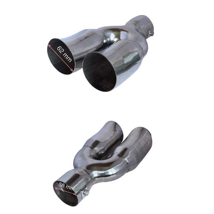 Накрайник ауспух 325 входа-52мм изхода-62мм