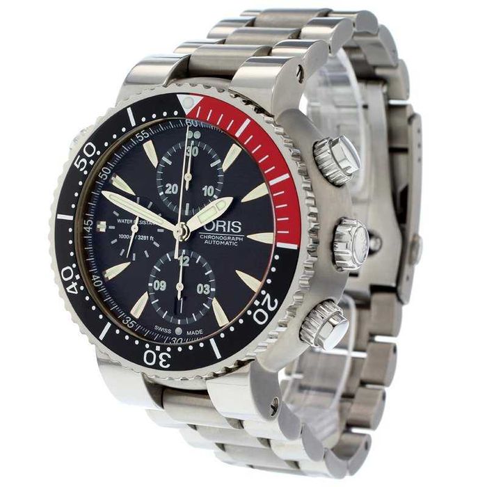 Швейцарский титановый хронограф Oris!