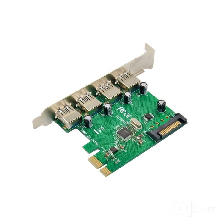 # PCi-e USB 3.2 4port 5Gbps Плата расширения Controller Card карта