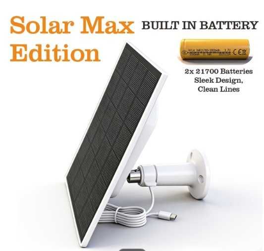 Mini panou solar cu baterii 5V 6000 mAh camere supraveghere, incarcare telefon