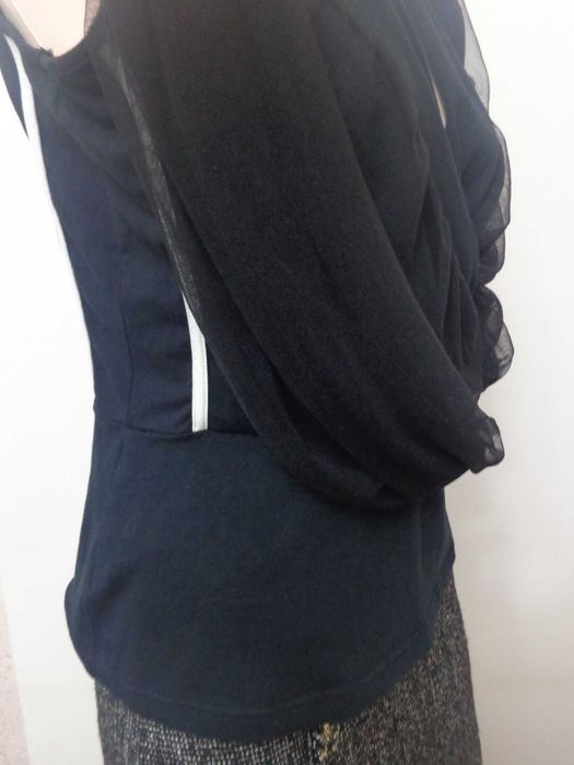 Top bumbac & tull Ivan Grundahl gri marimea L