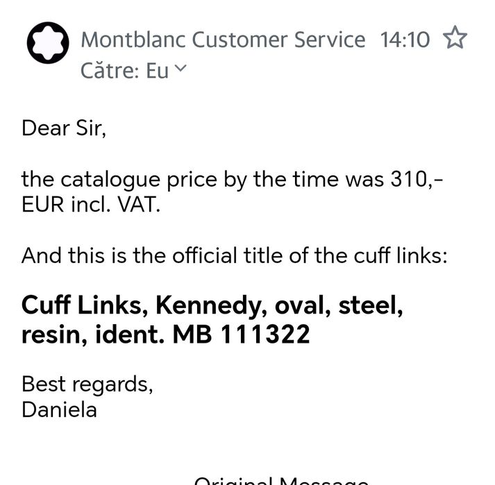 Butoni cămașă montblanc