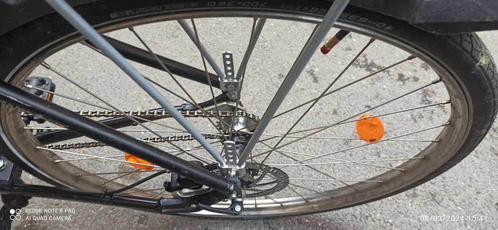 Bicicletă solidă cu jante Inox și disc față și spate