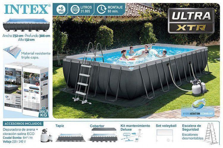 Intex  бассейн 549х274х132 ultra xtr комплект