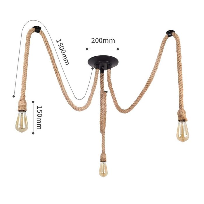 Lampa industriala pentru 3 becuri E27