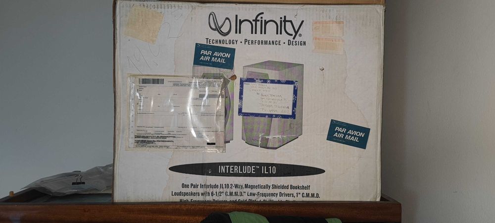 Аудиофилска Аудио Ситема. ЧИСТО НОВА  1. Тонколони Infinity IL10  2. Ресийвър Sony STR-DA2000ES 3. CD/MD дек - Sony MXD-D400