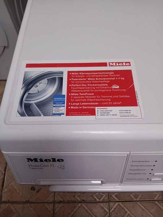 Сушилня с термопомпа Миеле Miele T 8801 WP 7кг А+++ 2 години гаранция