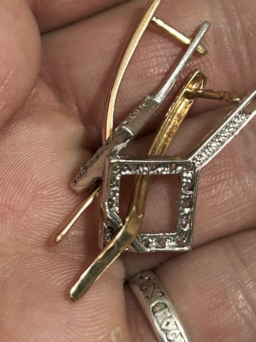 Кольцо и серьги золото 585