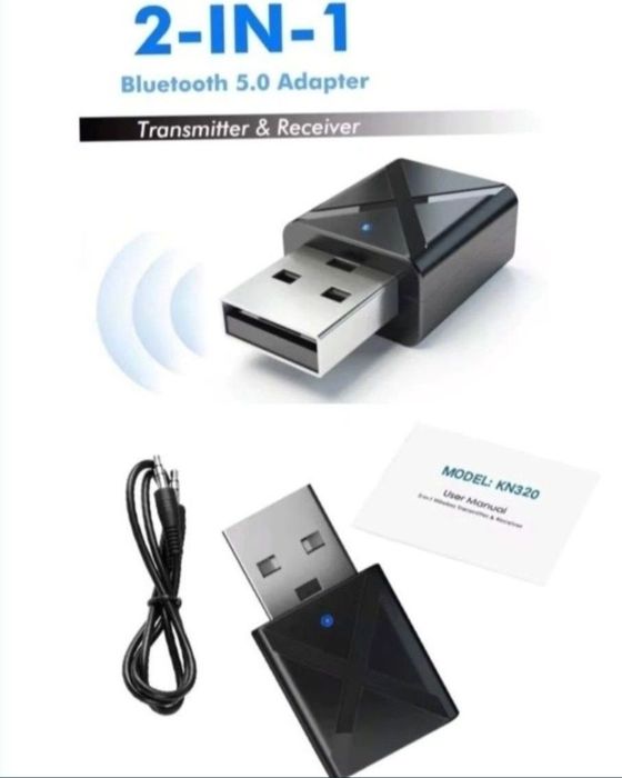 Audio Receptor Bluetooth și Transmiter 2in1 Auxiliar BT 5.0