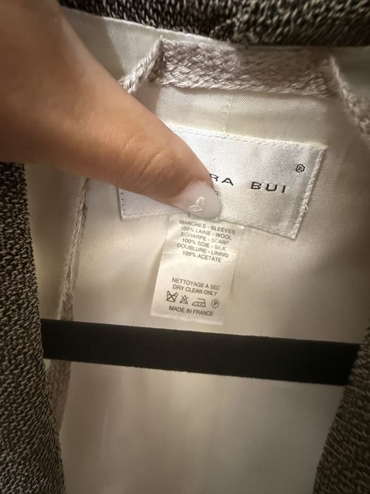 Sacou designer cu eșarfă din mătase – Barbara Bui Paris