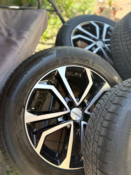 SET 4 JANTE DEZENT R17 + Anvelope Iarna Continental 215 / 65 / R17 TS 850 P