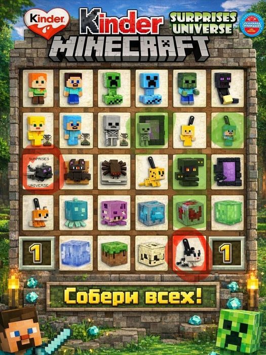 Киндер майнкрафт/ Обмен