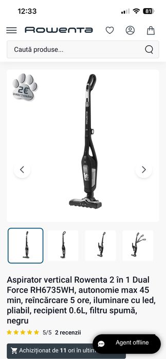 Aspirator vertical Rowenta