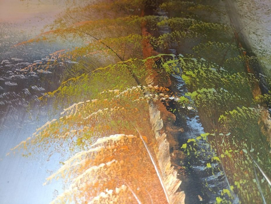 Tablou Pictat "Lacul Munților la Răsărit" Anul 1998