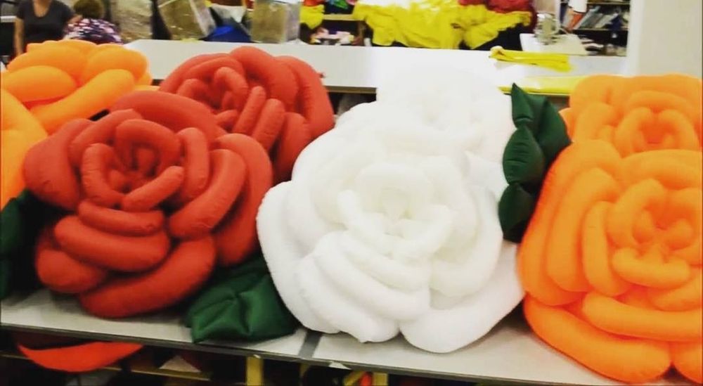 Надувные гвоздики пневмогирлянды.