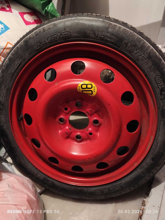 Резервна гума с джанта Michelin T 115/70 R15