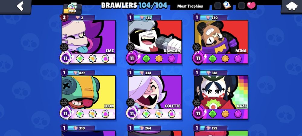 Brawl stars аккаунт 80к кубков