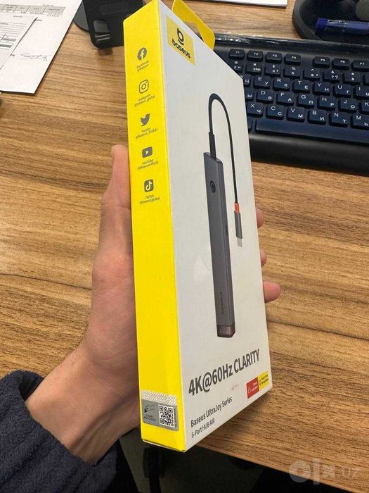 Baseus 6-1 Компактный USB-C HDMI 4K 60Hz