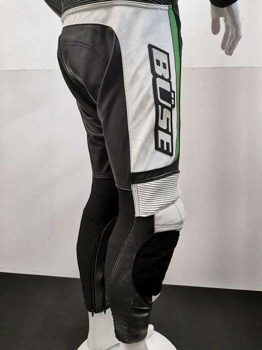 Costum moto piele BUSE cu cocoașă mărime 50