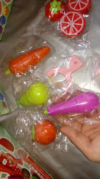 НАМАЛЕНИЯ ! Дървени Магнитни Плодове за рязане + инструменти КАЧЕСТВО