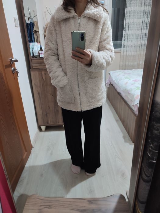 Пухено палто NEW LOOK