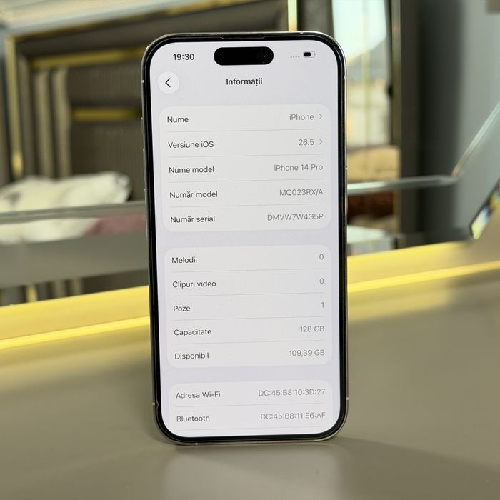 Vand IPhone 14 PRO  128 Gb 5 G silver