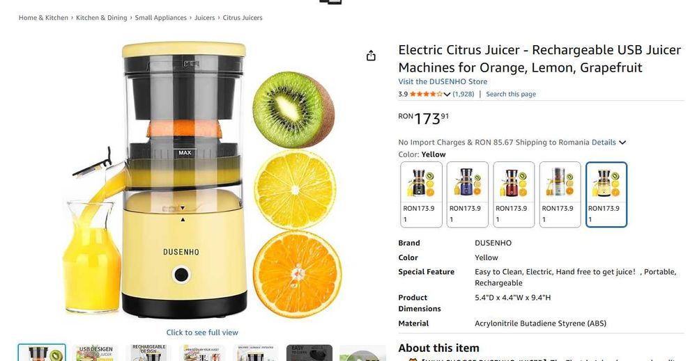 Juicer Dusenho, NOU