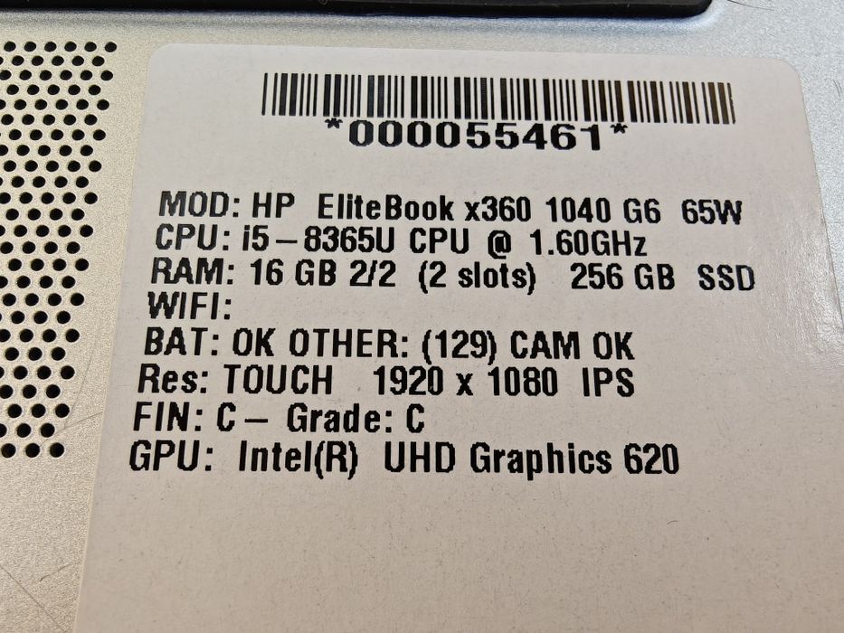 УлтраБук / Лаптоп HP Elitebook Тъч Екран 14" IPS FHD, i5,16 RAM