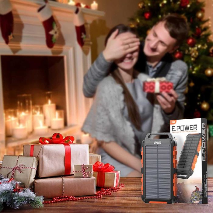 Solar Power Bank 20000mAh, PD 15W