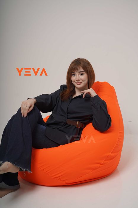 Bin Beg, Бин Бэг, Бин Бег, Бинбег, Binbeg, Кресло-мешок (Оранжевый)